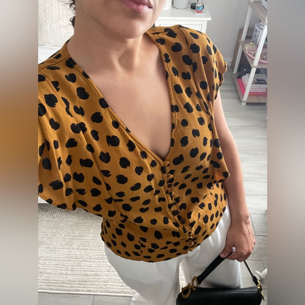 MADEWELL Polka Dot Blouse - Picture 3 of 6